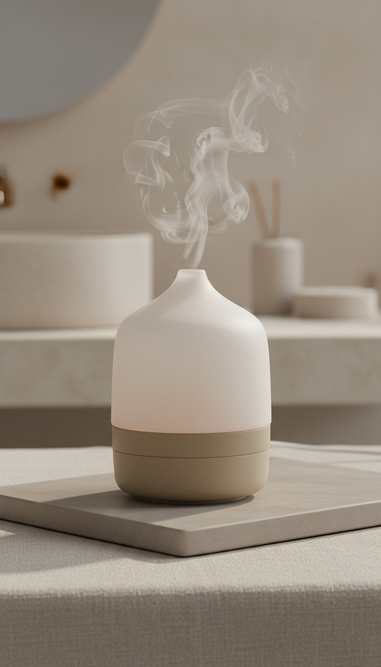 Difusor de aroma em vidro fosco